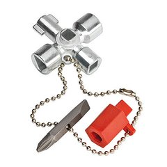 Ключ для електрошафів для поширених шаф і систем замикання KNIPEX 00 11 02