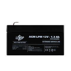 Аккумулятор AGM LPM 12V - 1.3 Ah