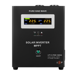 Солнечный инвертор (ИБП) LogicPower LPY-С-PSW-1500VA (1050Вт) MPPT 24V