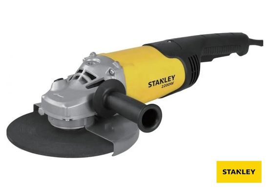 Шліфмашина кутова мережева STANLEY : P= 2.2 кВт, 6500 об/хв, диск Ø= 230/22.2 мм