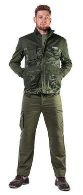 Брюки рабочие Neo Tools Camo Olive, M (50), оливковый