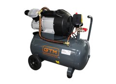 GTM Компрессор рес-50л 360л/ мин 2,2кВт 8бар 220В 2 цилиндра