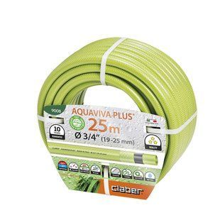 Claber Шланг поливальний 3/4", 25м Aquaviva Plus, салатовий