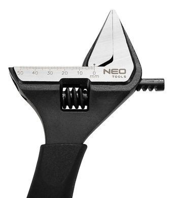Ключ разводной Neo Tools, кованый, CrV, 250мм, рабочий диапазон 0-50мм