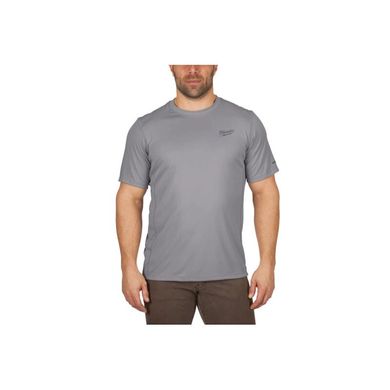 Тепла сорочка з короткими рукавами Milwaukee сіра WWSSG-XL 4933478197