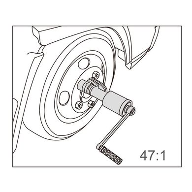 Ключ редукторный для грузовиков 1" + головки 32 и 33 (47 к 1)