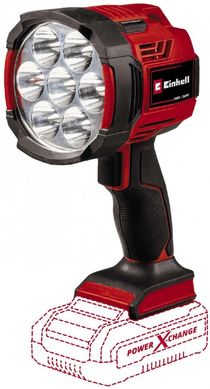 Einhell Фонарь TE-CL 18/2500 LiAC - Solo акум., PXC, 2500 лм, 18В, 6500 К, 7 LED, 18/12В, 0.6 кг (без АКБ и ЗП)