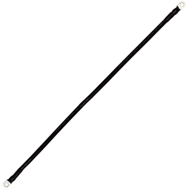 Провод медный для соединения АКБ 25 кв. мм - 100 см (с клеммами) черный