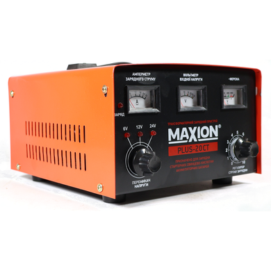 Трансформаторное зарядное устройство MAXION PLUS-20СT (6, 12,24V)