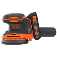 Шліфмашина ексцентрикова акумуляторна BLACK+DECKER BDCROS18