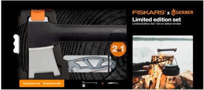 Набор Fiskars топор плотницкий малый Solid A6 (1052046) + Складной нож Gerber Paraframe™ (1027831) 1057911