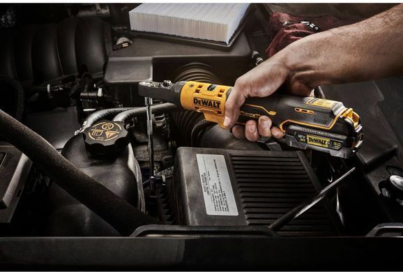 Гайковерт угловой - трещётка аккумуляторный бесщёточный DeWALT DCF500L2G