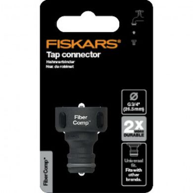 Конектор для шланга Fiskars watering sol 19мм (3/4) з автостопом LB30 (1027054)