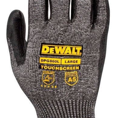 Рукавички універсальні із чутливістю до сенсорного ерану DeWALT DPG860L