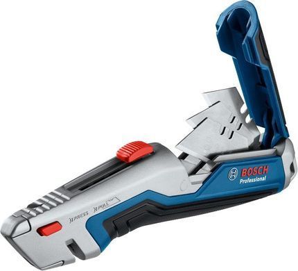 Нож будівельний трапециевидный сложный Bosch Professional пластиковый корпус, 253мм
