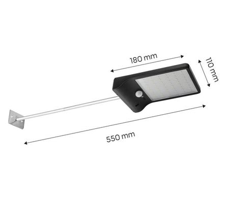Neo Tools Светильник аккумуляторный 2000мАч, 450лм, 5Вт, питание от солнечного света, датчик движения, сумерек