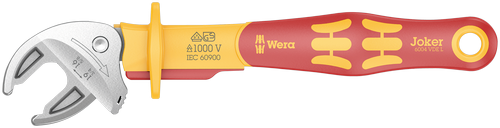 Рожковый ключ WERA 6004 VDE Joker L, с автонастройкой, 16-19мм, 05020153001