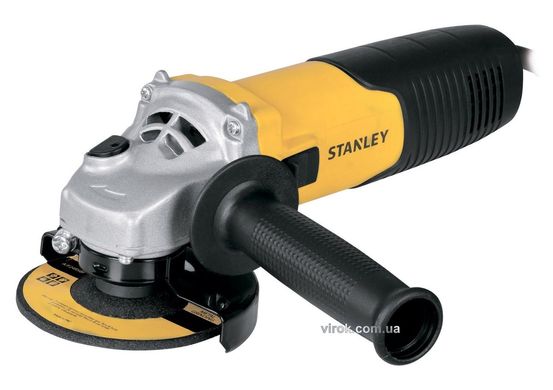 Шлифмашина угловая сетевая STANLEY: P=1150 Вт. Регулятор скорости, диск Ø=125 мм