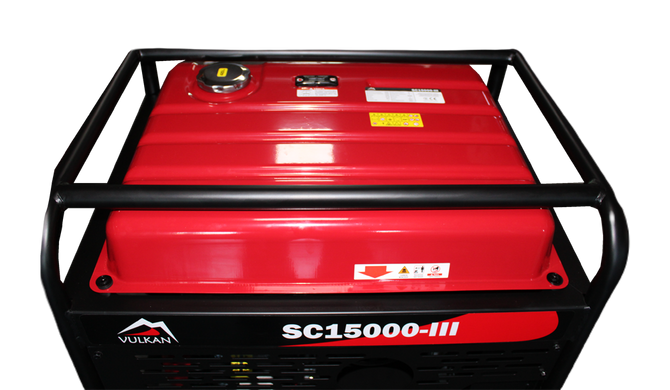 Генераторна установка SC15000-III 1ф 12 кВт, ел.старт, бак-45л, кнопка
