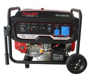 Бензиновый генератор MAST GROUP RD10800E + газовая плитка Orcamp CK-505 + картридж газовый Pegas 400 мл (8 шт.)