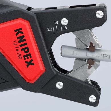 Автоматичний інструмент для видалення ізоляції із круглих кабелів KNIPEX 12 74 180 SB