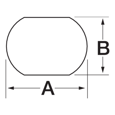 Перфоформа зі спеціальним контуром у формі подвійного 'D' 34,9х28,6 Greenlee 50600982
