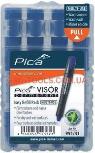 Змінні грифеля, 991/41 для PICA VISOR permanent Longlife Industrial Marker, сині