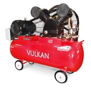 VULKAN Компрессор рес-100л 480/390л/ мин 3кВт 10бар 380В 2 цилиндра IBL2080D