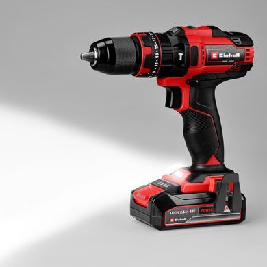 Шуруповерт-дрель ударный акумуляторний Einhell TE-CD 18/44 Li-i PXC 18В 1х2.5Ач 44Нм 1.59кг