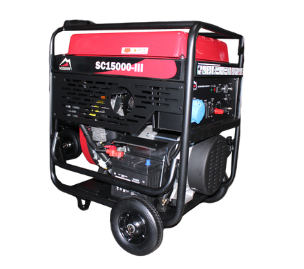 VULKAN Генераторна установка SC15000-III 1ф 12 кВт, ел. старт, бак-45л, кнопка