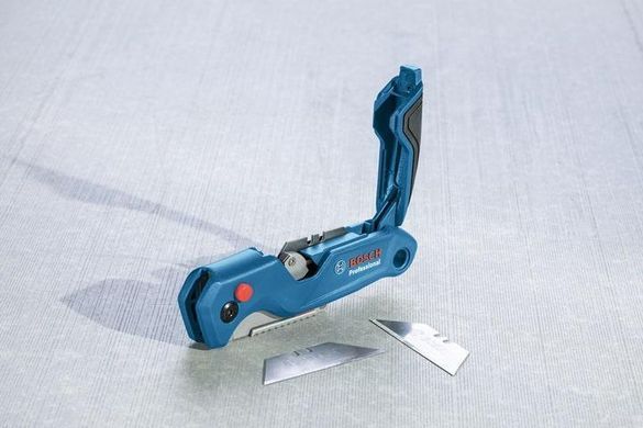 Нож будівельний трапециевидный складной Bosch Professional корпус пластик, 215мм