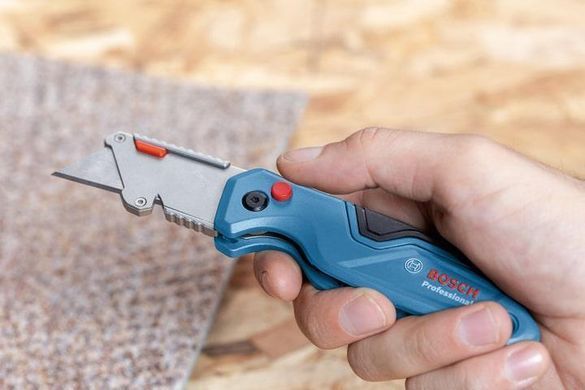 Нож будівельний трапециевидный складной Bosch Professional корпус пластик, 215мм