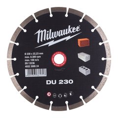 Алмазный диск DU 230 для бетона, камня, кирпича MILWAUKEE