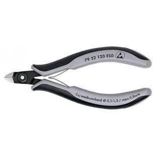 Прецизионные кусачки боковые для электроники KNIPEX 79 22 120 ESD