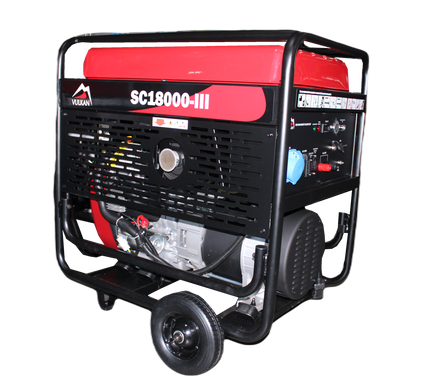 VULKAN Генераторна установка SC18000-III 1ф 15 кВт, ел. старт, бак-60л, кнопка
