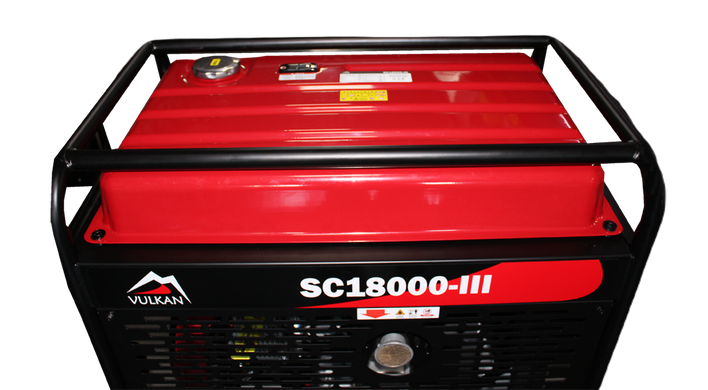 VULKAN Генераторна установка SC18000-III 1ф 15 кВт, ел. старт, бак-60л, кнопка
