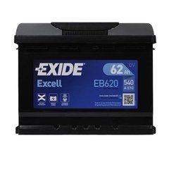 Автомобільний акумулятор EXIDE Excell (EB621) 62Аh 540Ah L+