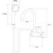 Кран-водонагрівач проточний JZ 3.0кВт 0.4-5бар для ванни гусак настінний вухо AQUATICA (JZ-7C141W)