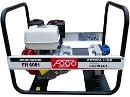 FOGO Генераторная установка FH6001 (F00169557)1ф-5,6кВт, двиг. Honda, бак-6,1л, руч. старт