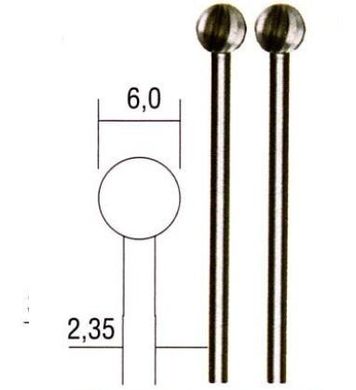 Фрезы шар Ø 6.0 мм Proxxon 28725
