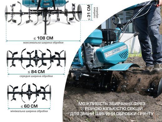 Бензиновый культиватор KS 7HP-950S