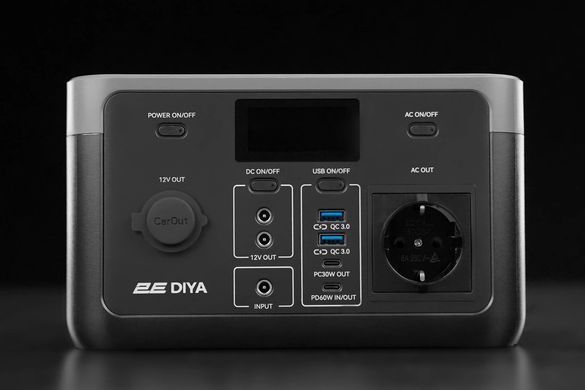 2E Аккумулятор портативный литий-ионный, электростанция Diya, 300 Вт, 320 Вт/ч, быстрая зарядка