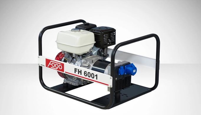 FOGO Генераторна установка FH6001 (F00169557)1ф-5,6кВт, двиг. Honda, бак-6,1л, руч. старт