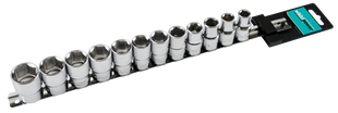 Whirlpower Набор головок 1/2" 12ед. 10-22мм 12гр на планке