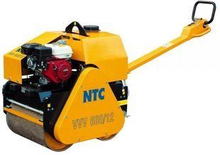 NTC Каток вібраційний двовальний ручний 560кг, VVV600/12, бенз. Honda GX200