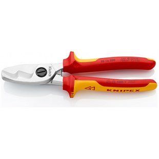 Ножиці для різання кабелів 200 мм з подвійними ріжучими кромками KNIPEX 95 16 200
