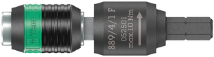 Бітотримач WERA Rapidaptor 889/4/1 F, з муфтою вільного ходу для динамометричної викрутки пістолетної