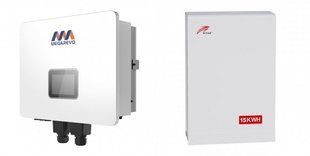 MEGAREVO R6KL1D-G2/BAT-15KWH-51.2V-140A Комплект гибридный солнечный инвертор 6кВт + батарея 14.3КВт*ч