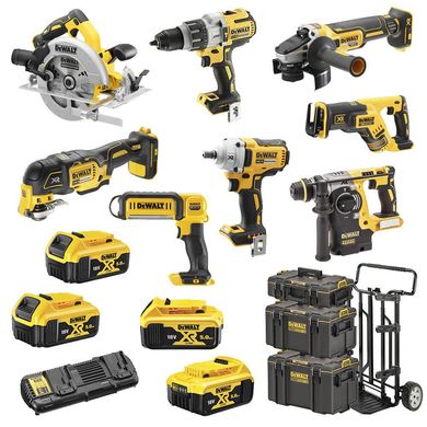 Набір із восьми інструментів акумуляторних DeWALT DCK856P4