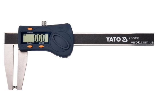 Штангенциркуль для тормозных дисков электронный YATO : l= 180 мм, диап.- 0-70мм, точн± 0,03мм, 55мм